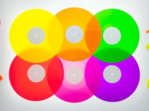 Neon Colour Vinyl Records - 1
